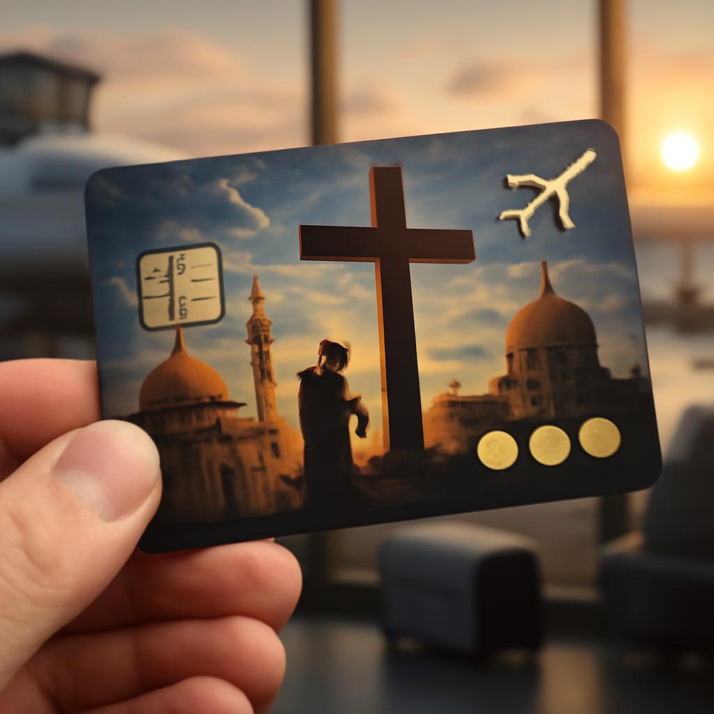 cartão para pontos em pagamentos de viagens religiosas