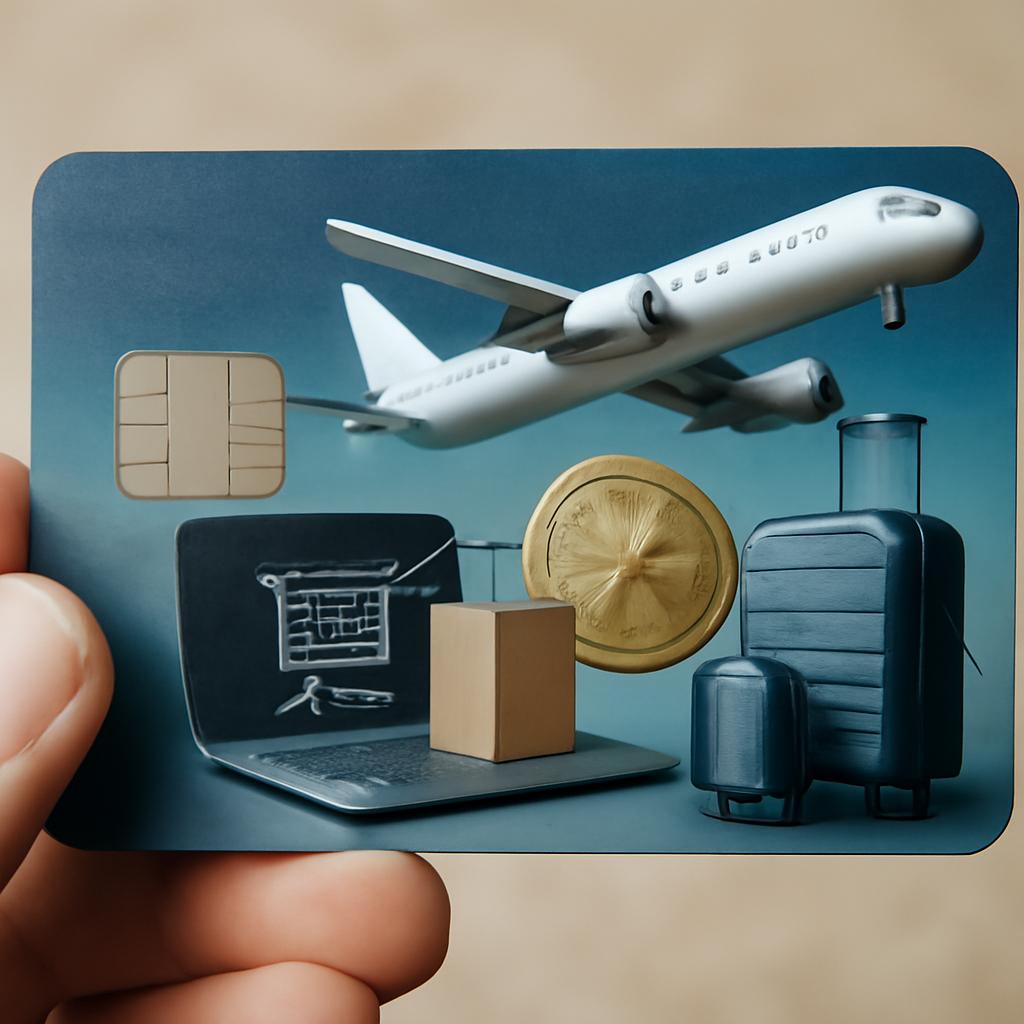 cartão para pontos em plataformas de compras rápidas