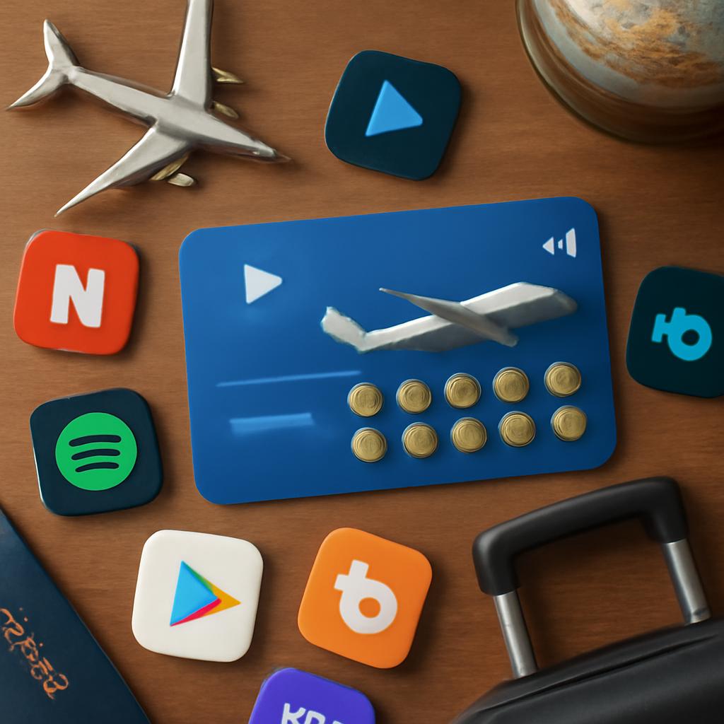 cartão para pontos em plataformas de streaming
