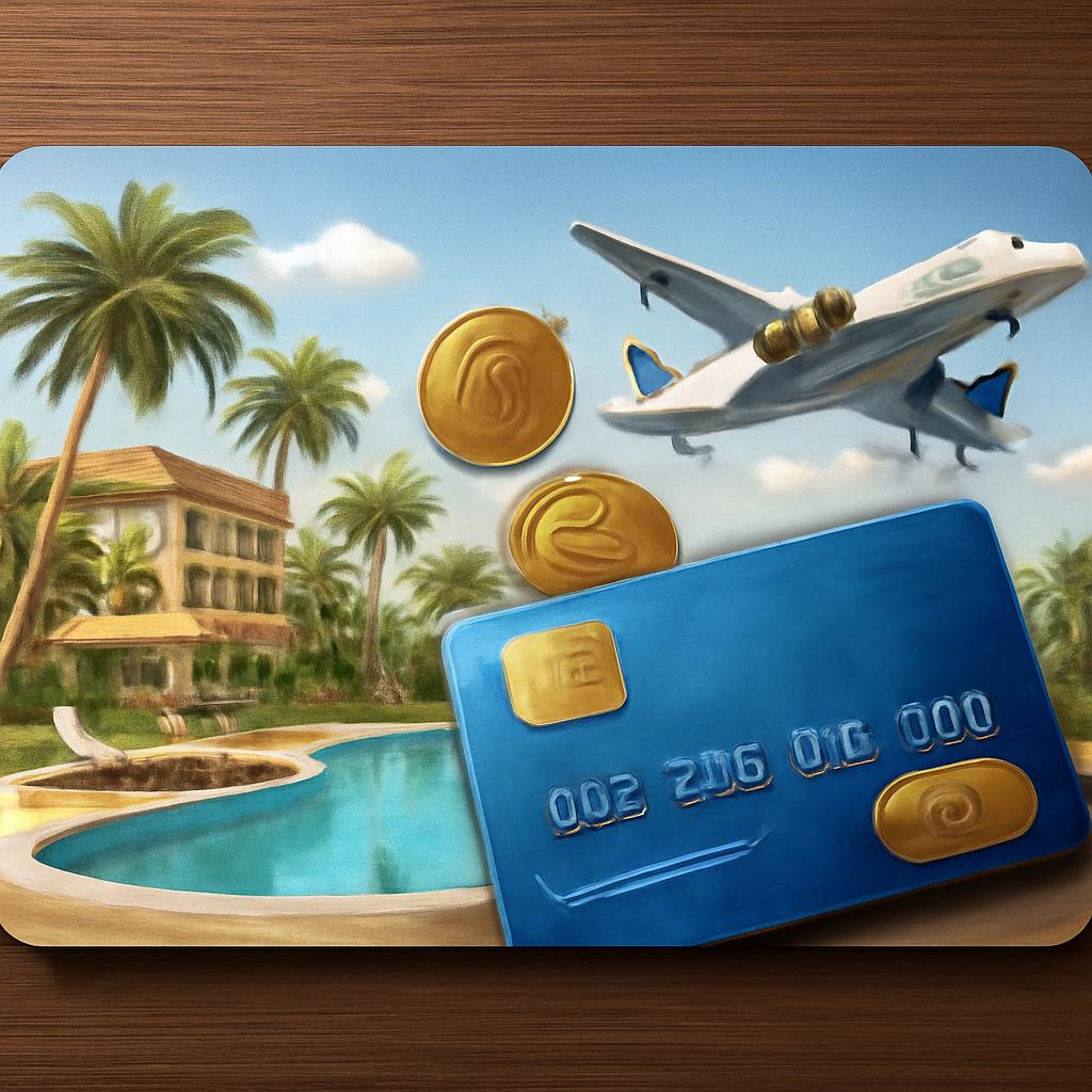 cartão para pontos em reservas de resorts