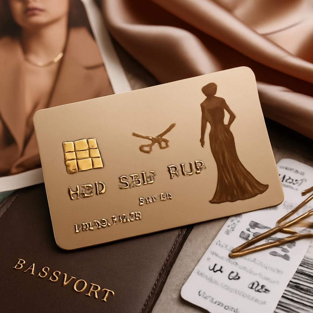 cartão para pontos em reservas para eventos de moda