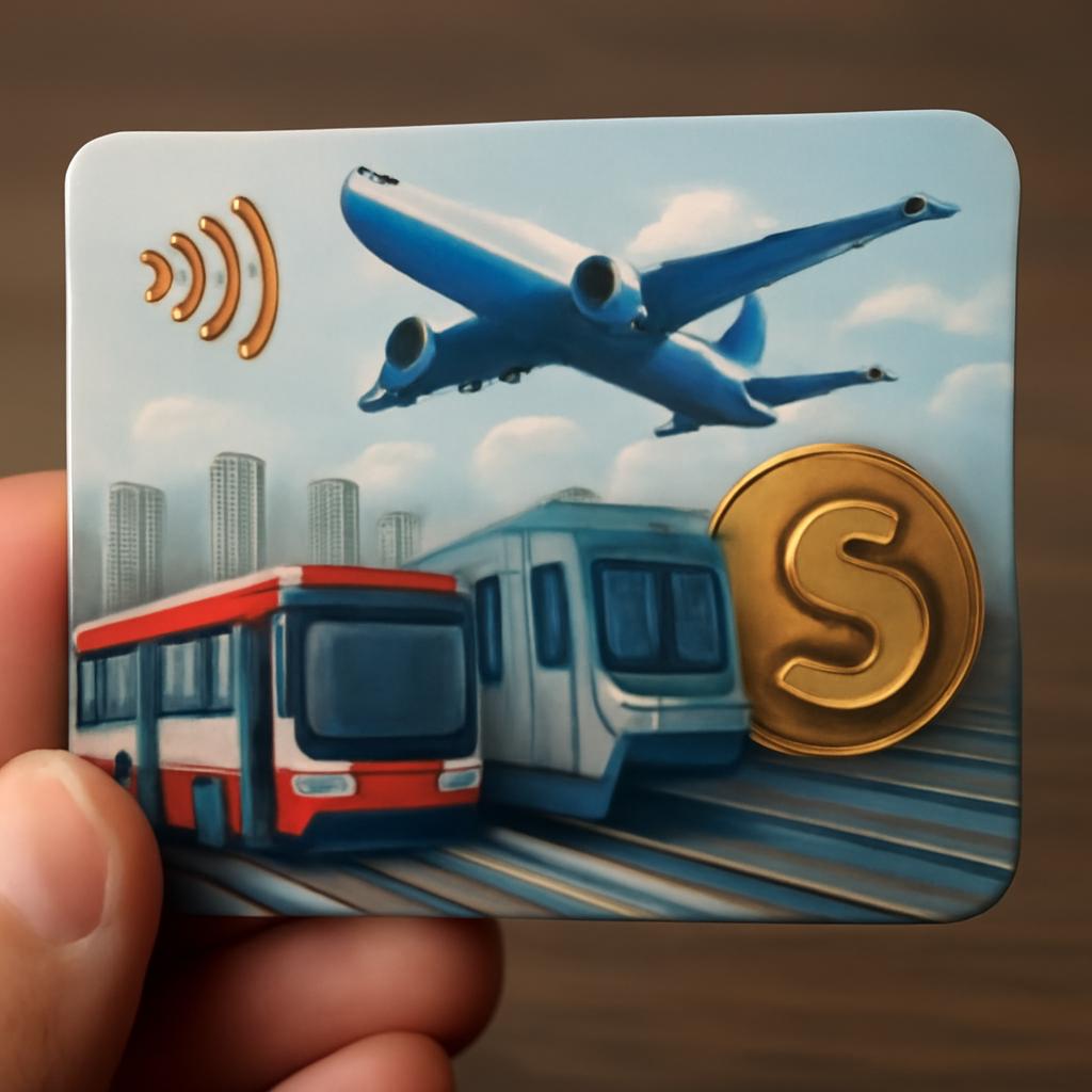 cartão para pontos em transporte público