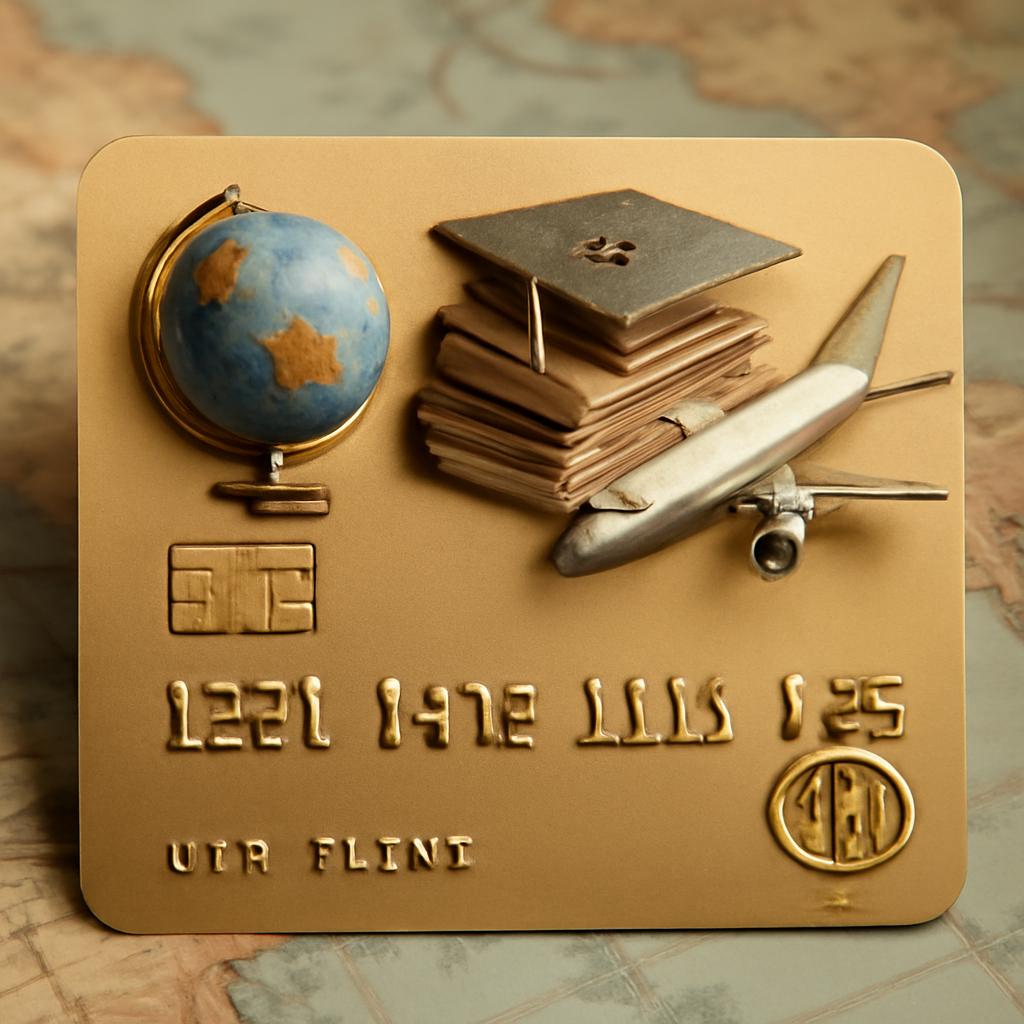 cartão para pontos em viagens de estudos
