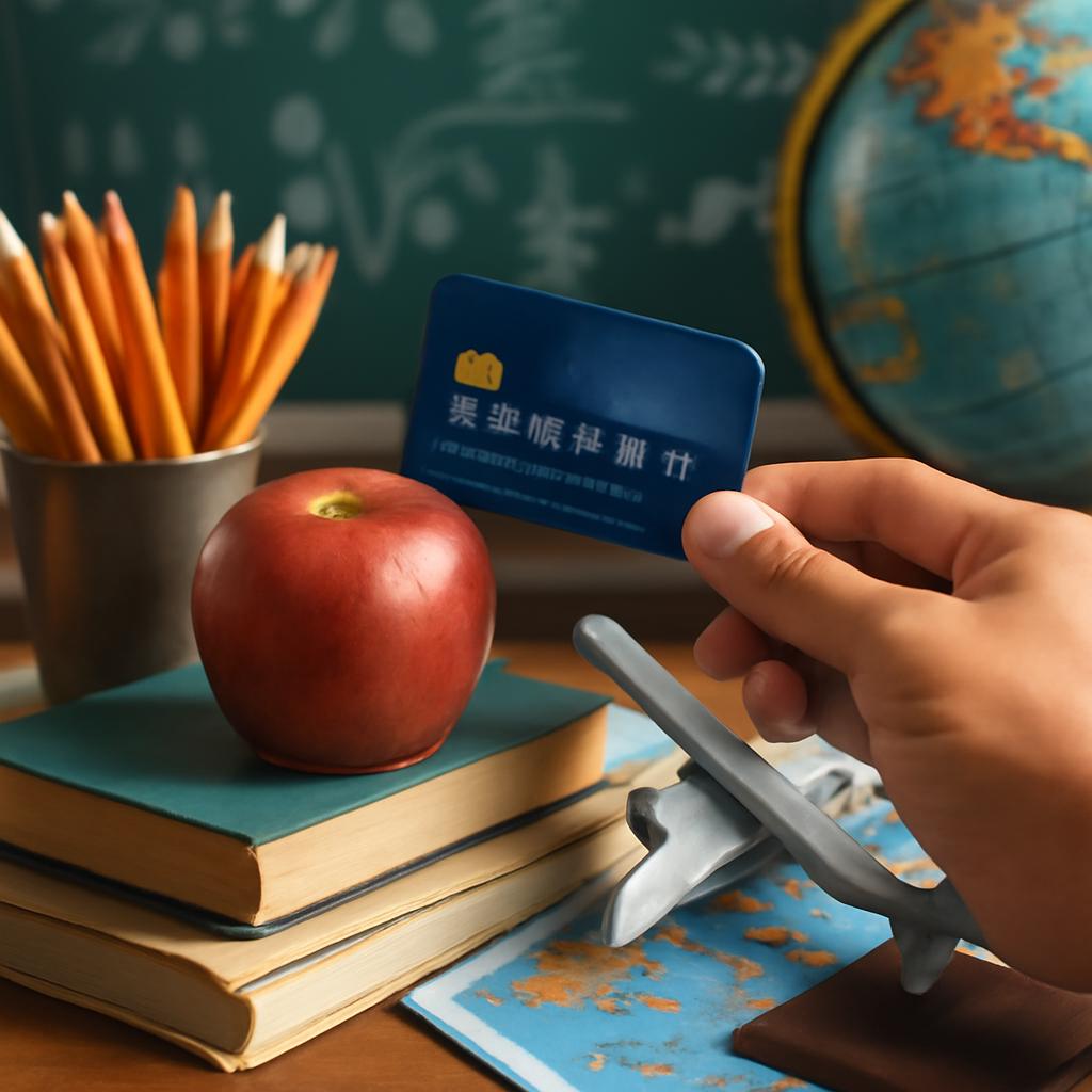 cartão para professores ganhar pontos