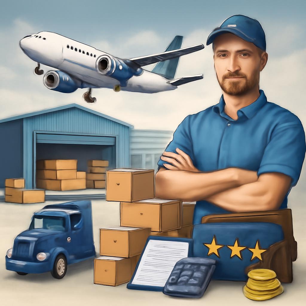 cartão para profissionais de logística pontos