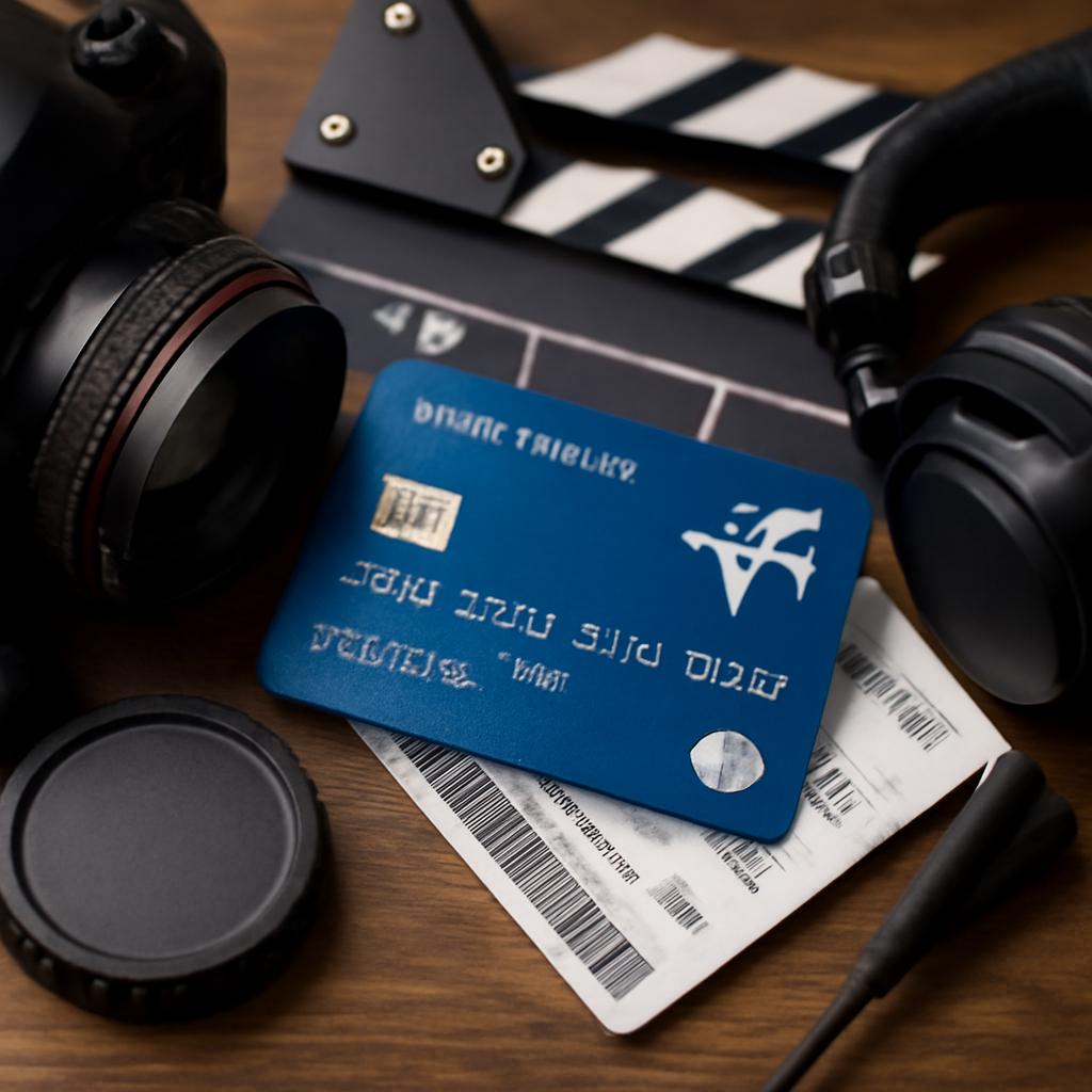 cartão para profissionais de produção audiovisual juntar pontos