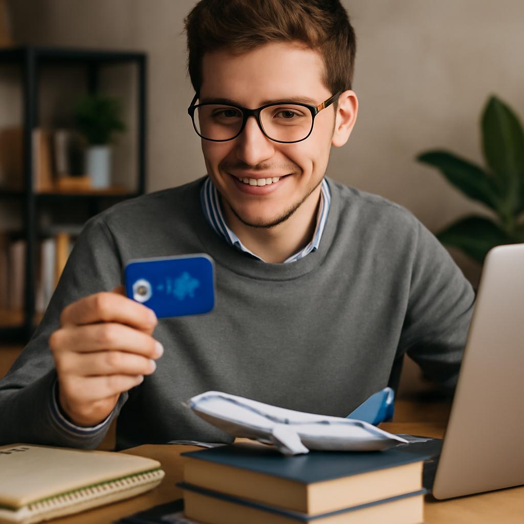 cartão para universitário acumula pontos