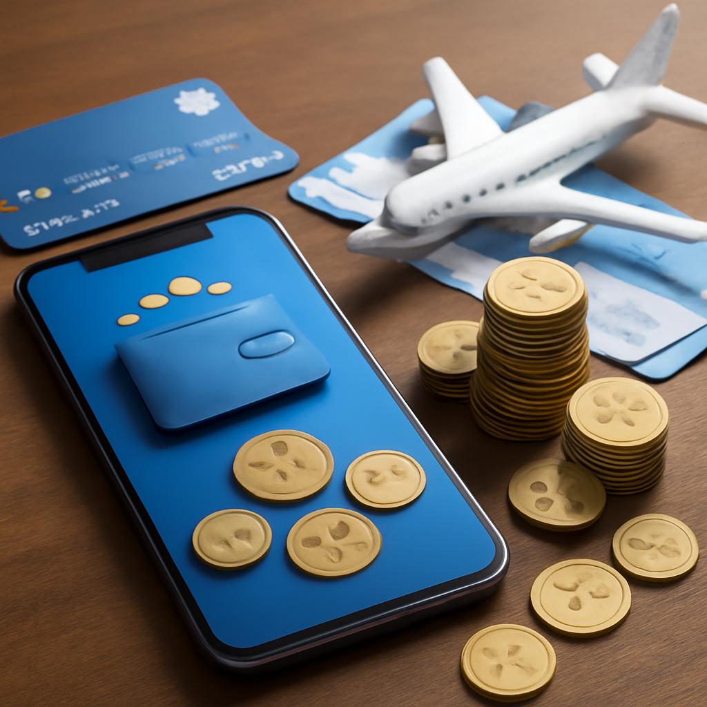 carteira digital com pontos para viagens