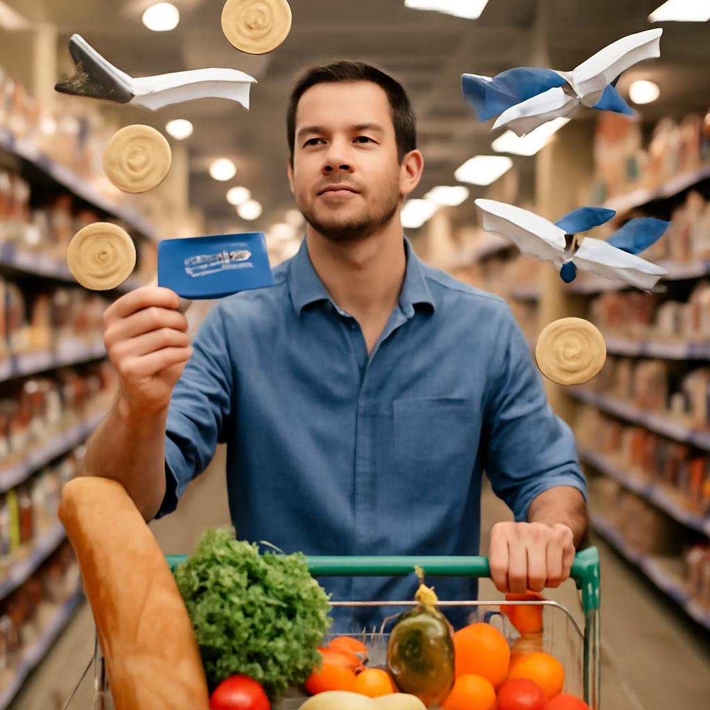como acumular milhas em compras no supermercado