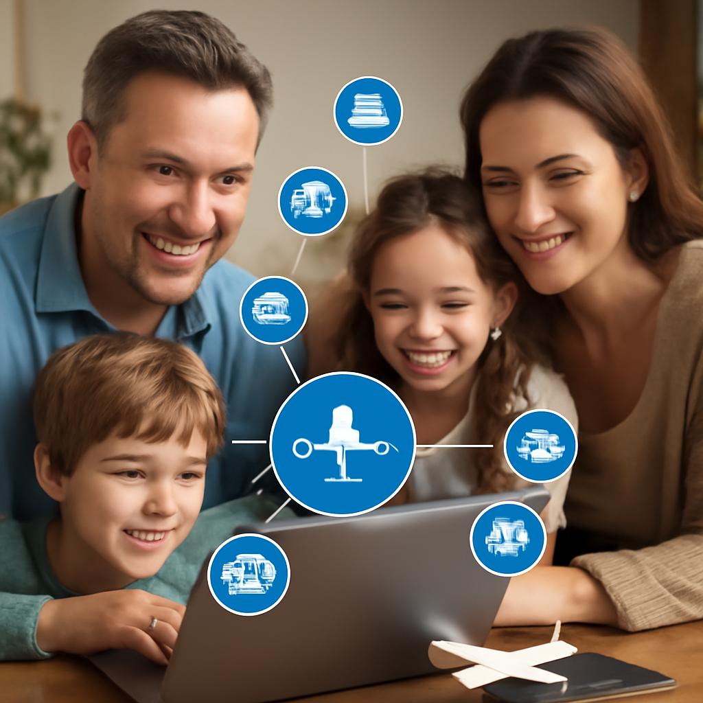 como agrupar milhas familiares