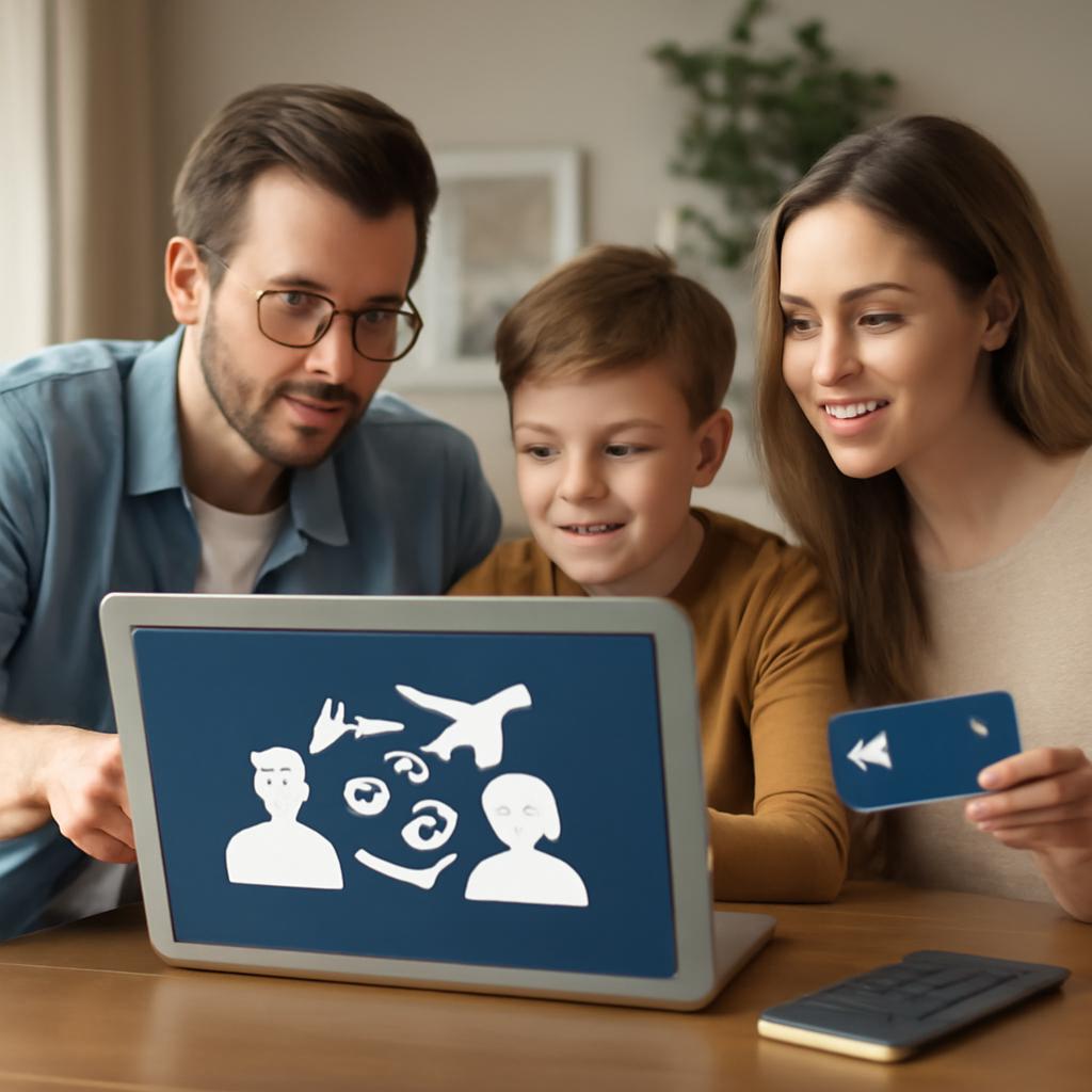 como compartilhar pontos com familiares