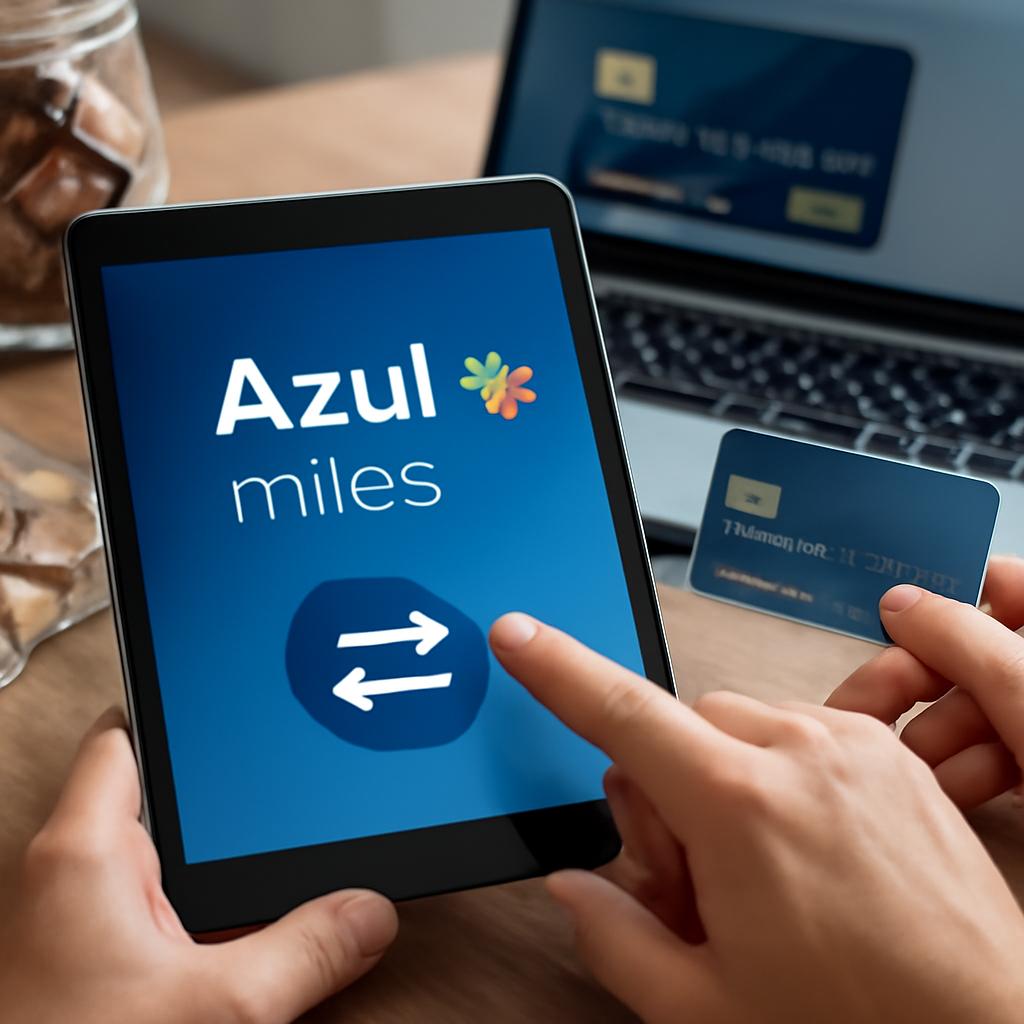 como transferir pontos para a azul