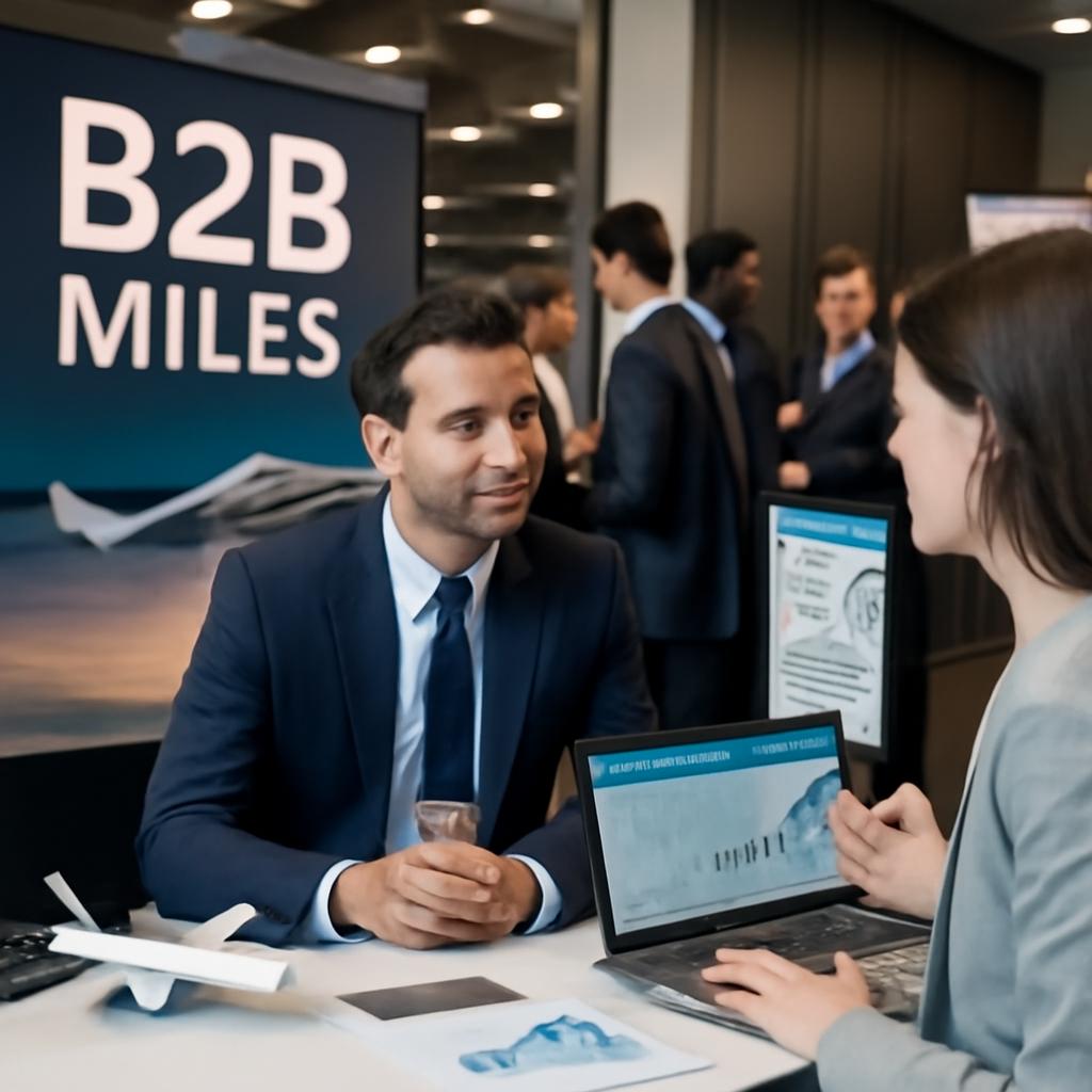 como vender milhas para eventos b2b