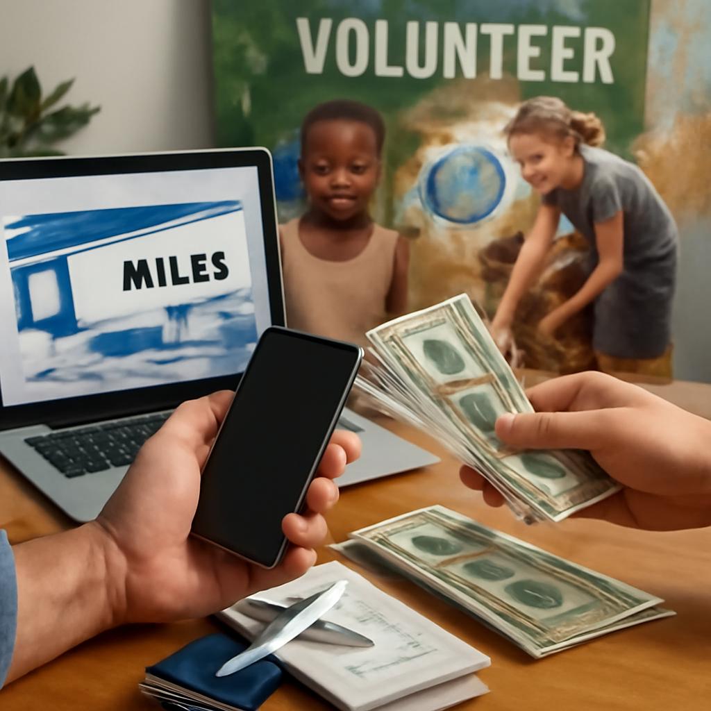 como vender milhas para viagens de voluntariado