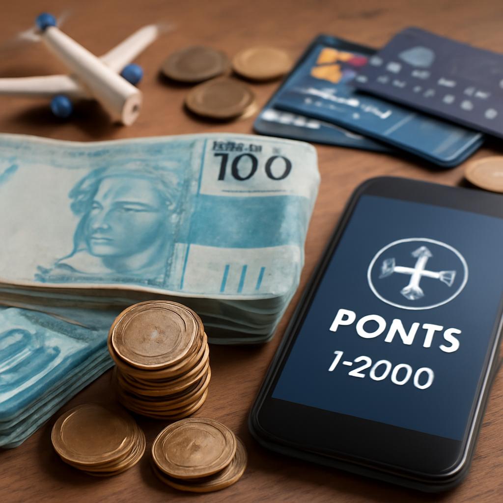 cotação real x pontos cartões hoje