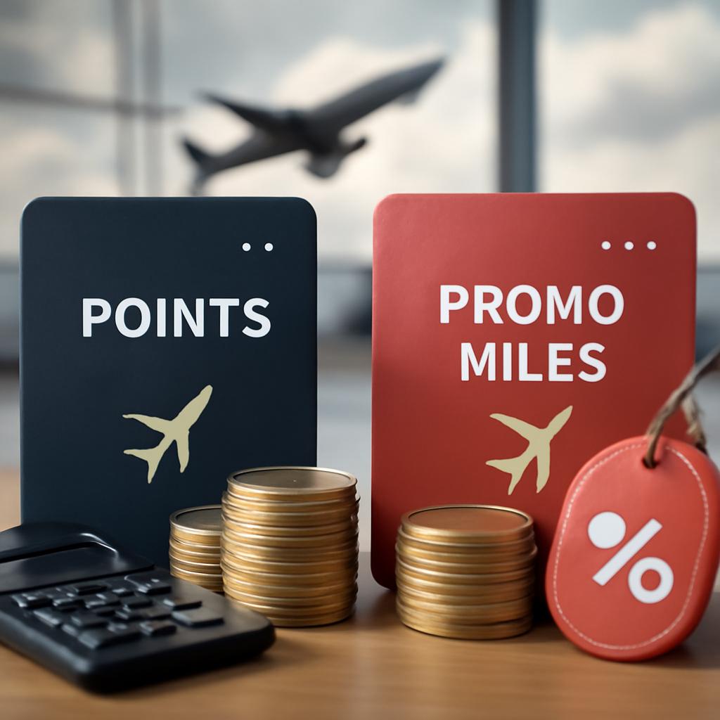 diferença entre pontos regulares e promocionais