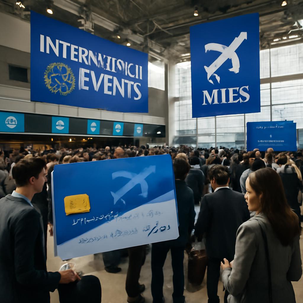 milhas em eventos internacionais