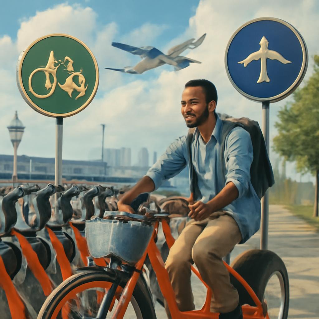 milhas para aluguel de bicicletas e mobilidade