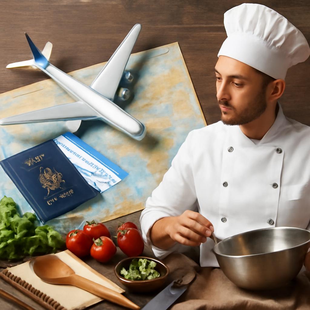 milhas para cursos de culinária em outros países