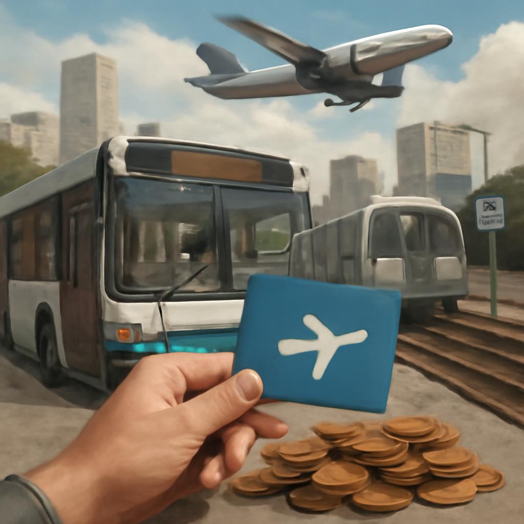 milhas para pagar transporte urbano