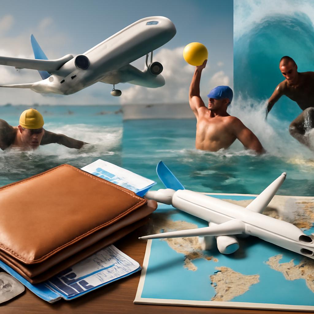milhas para viagens para eventos de esportes aquáticos