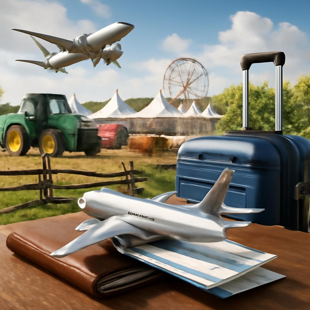 milhas para viagens para feiras agrícolas