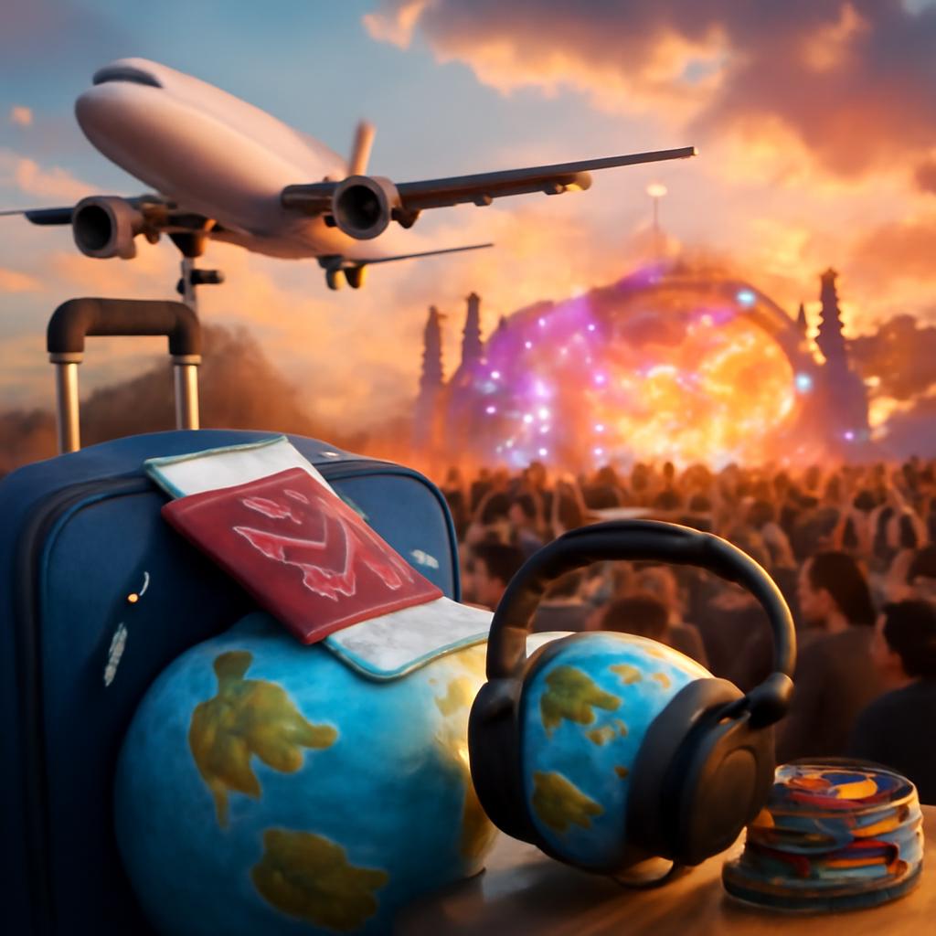 milhas para viagens para festas globais de música
