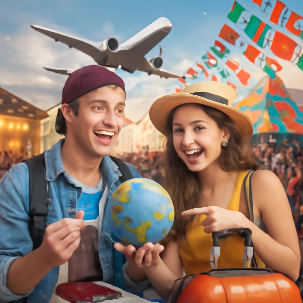 milhas para viagens para festas globais estudantis