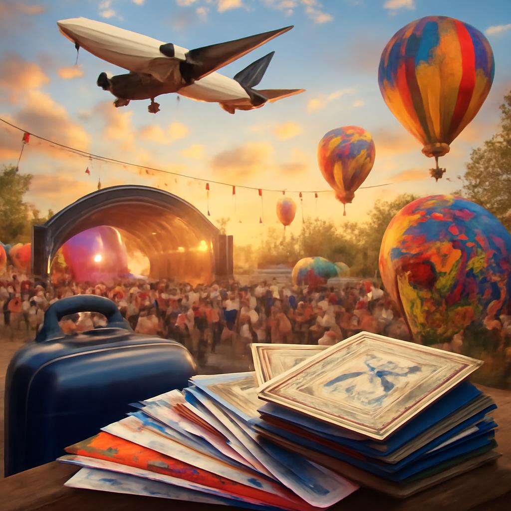 milhas para viagens para festivais artísticos