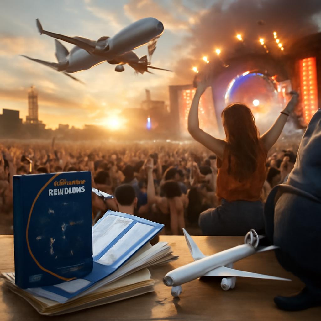 milhas para viagens para festivais de música