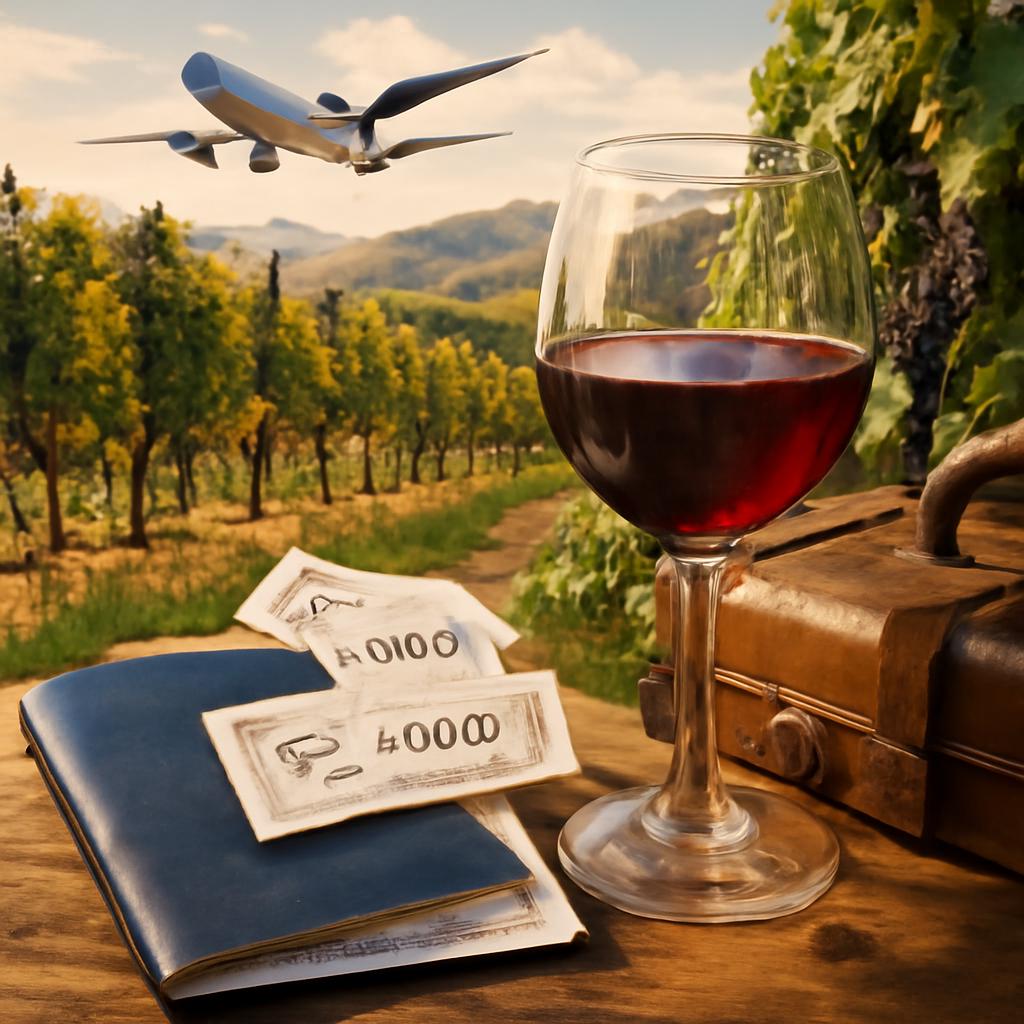 milhas para viagens para regiões vinícolas