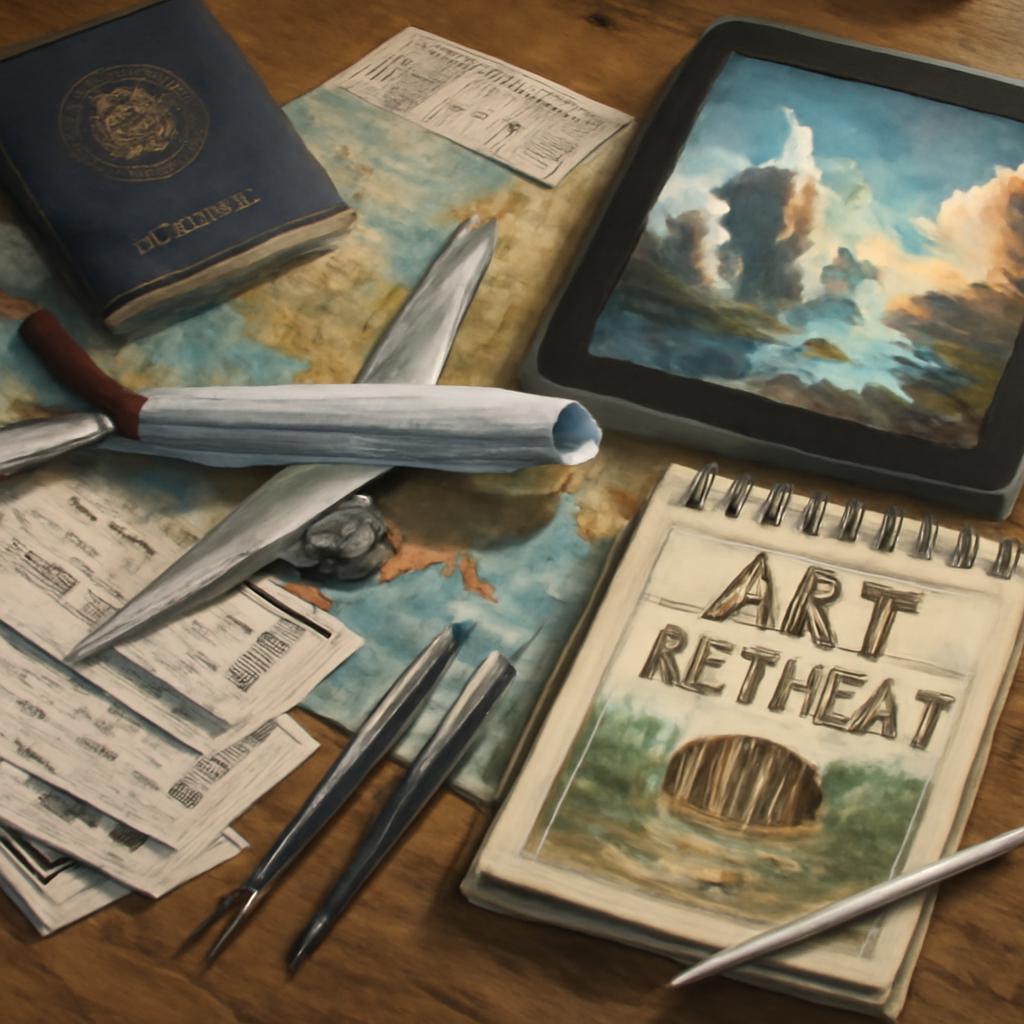 milhas para viagens para retiros de arte digital