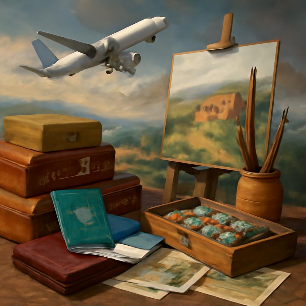 milhas para viagens para retiros de arte visual