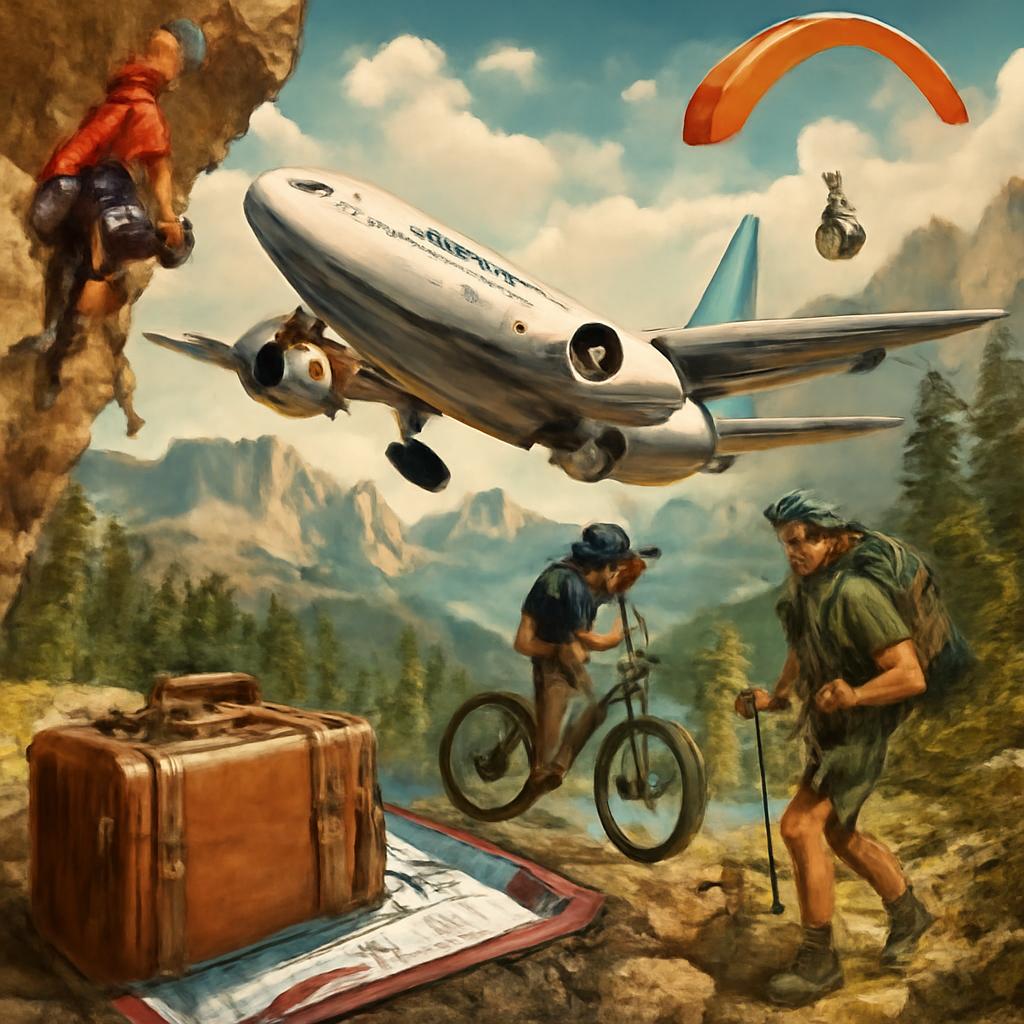 milhas para viagens para retiros de esportes radicais