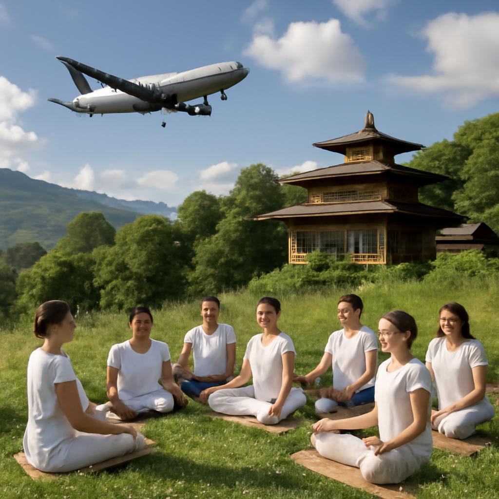 milhas para viagens para retiros de meditação em grupo