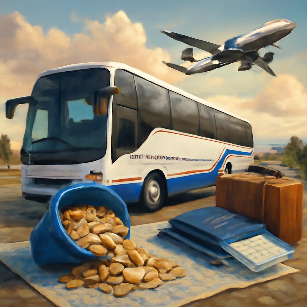 milhas para viajar de ônibus