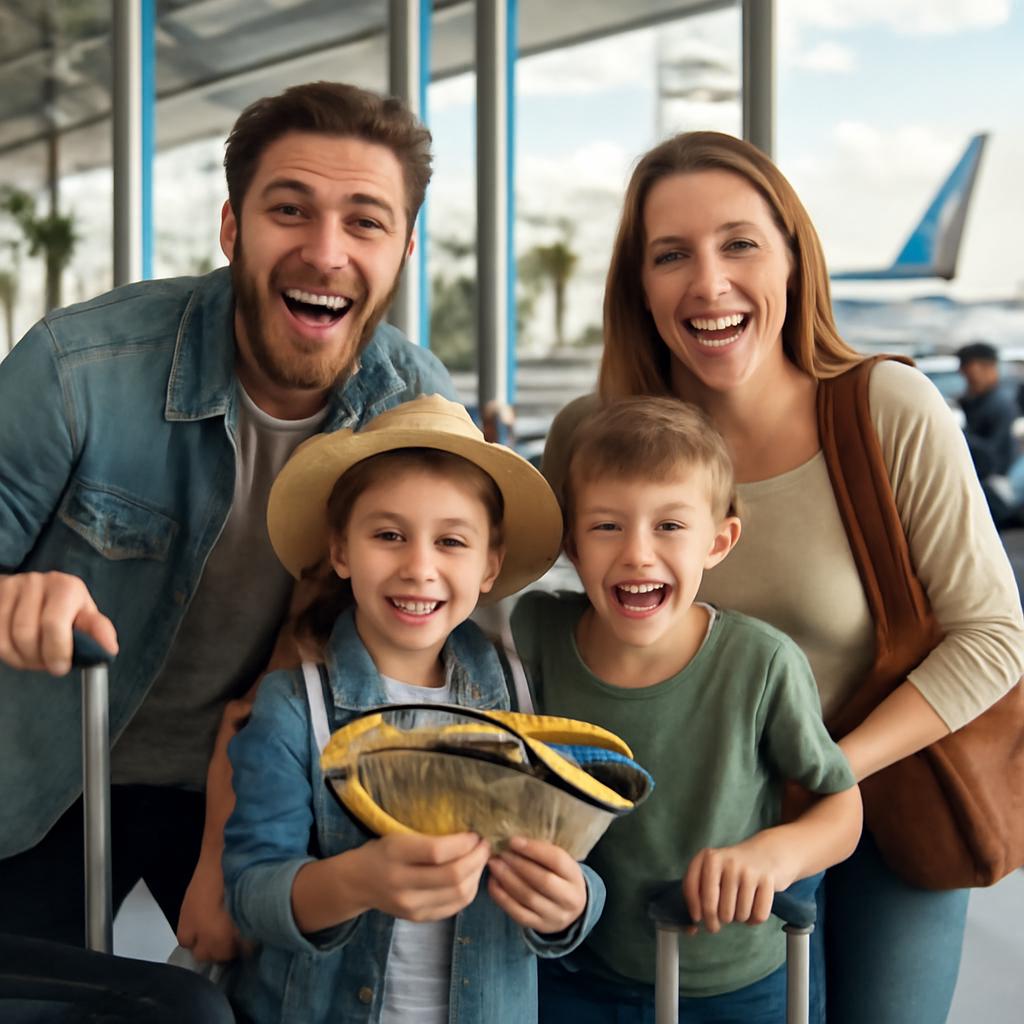 milhas para viajar em família