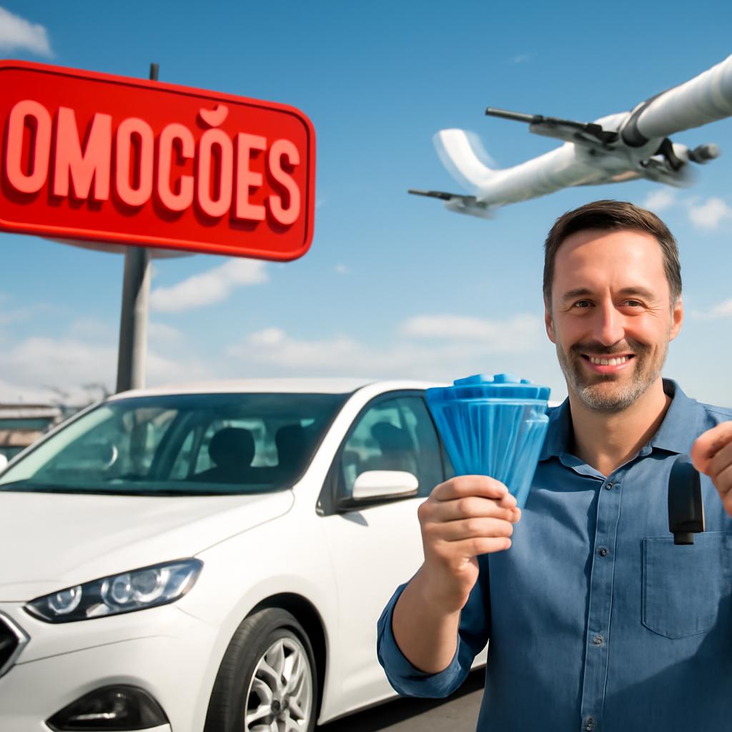 milhas promoções aluguel carro