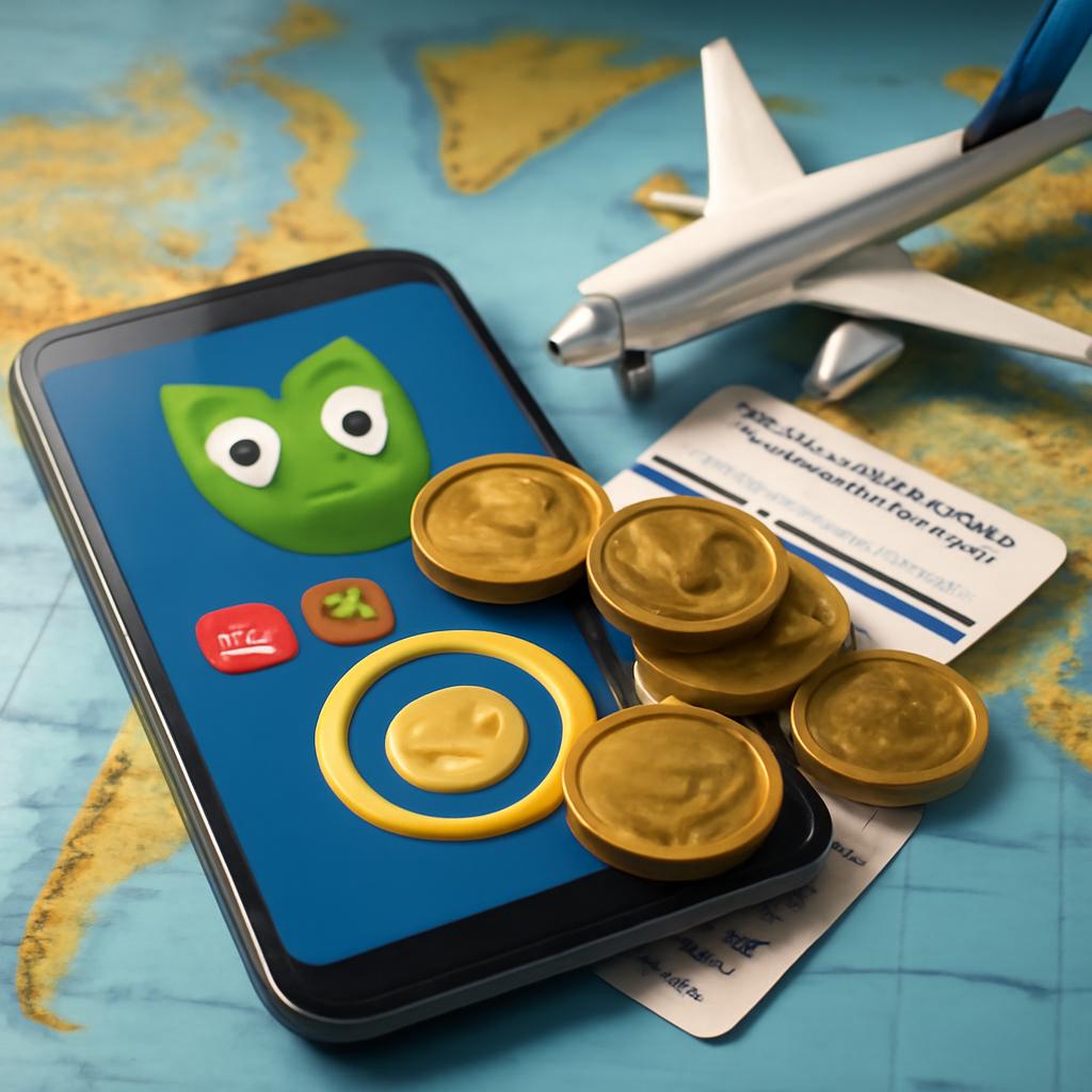pontos acumulados em assinaturas de apps de idiomas