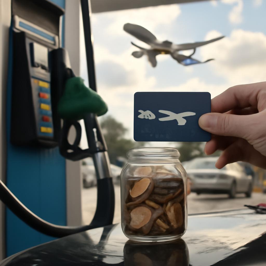 pontos acumulados em compras de combustíveis