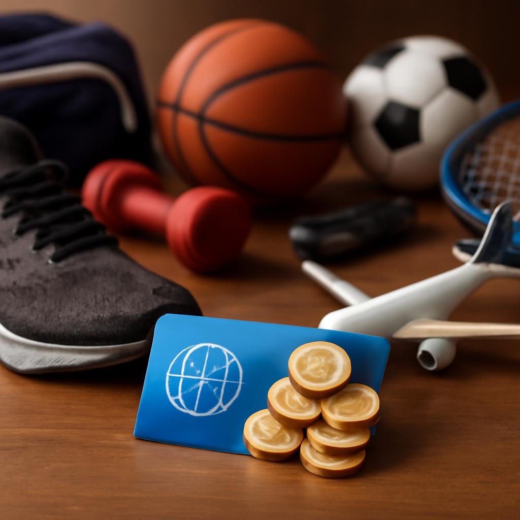 pontos acumulados em compras de material esportivo