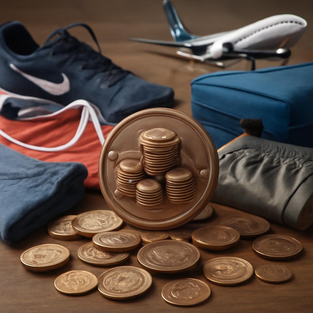 pontos acumulados em compras de roupas esportivas