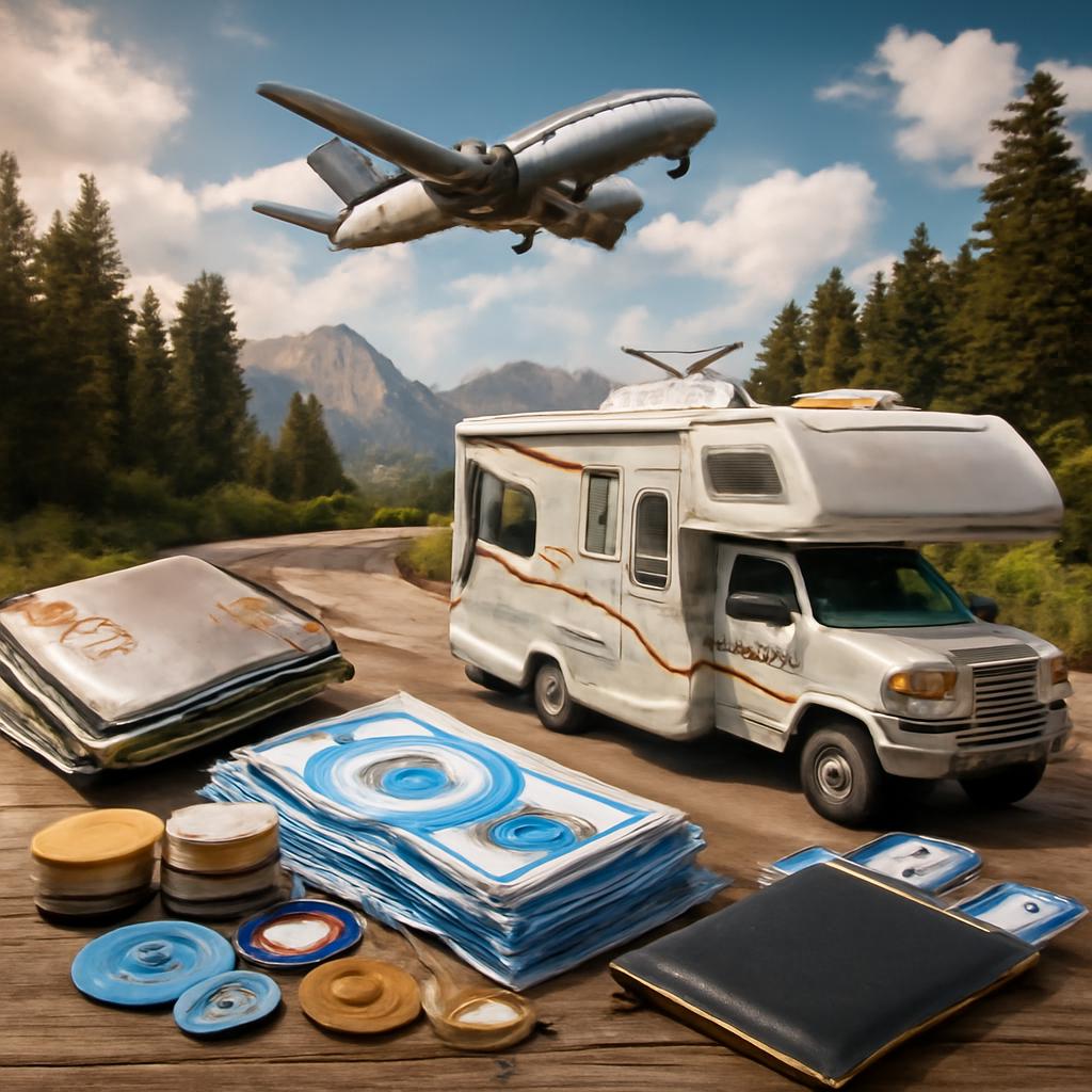 pontos do cartão para aluguel de motorhome