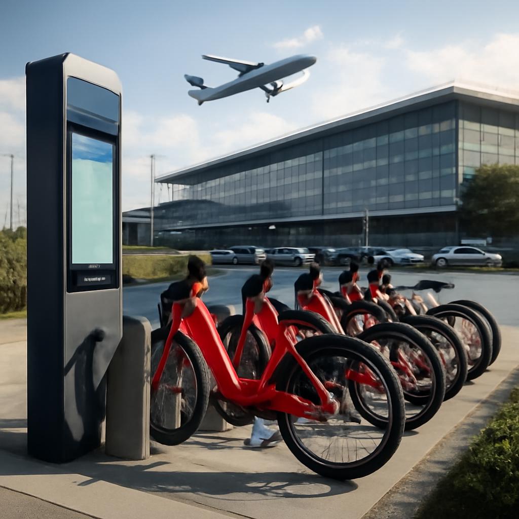 pontos para aluguel de bikes elétricas