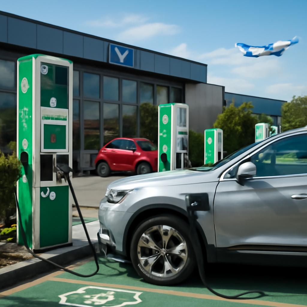 pontos para aluguel de veículos elétricos