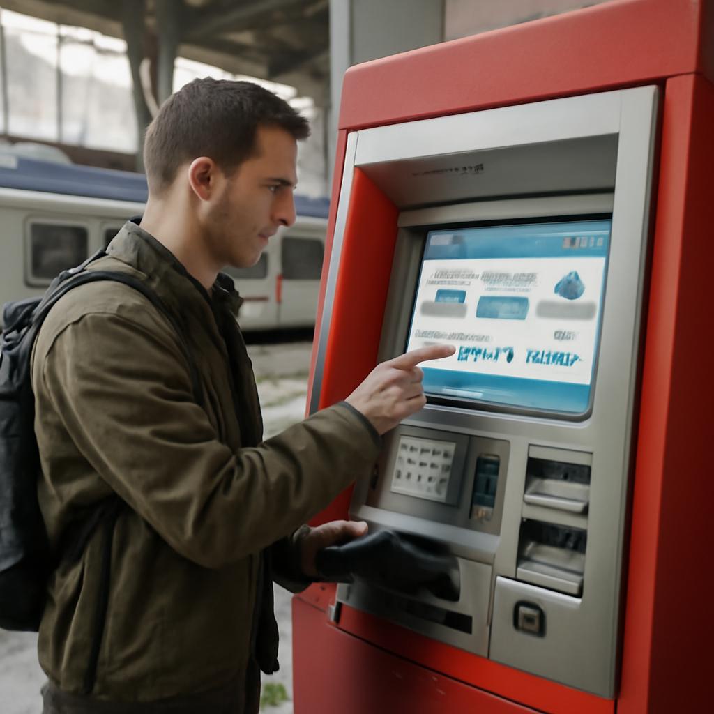 pontos para compra de passagens de trem e ônibus
