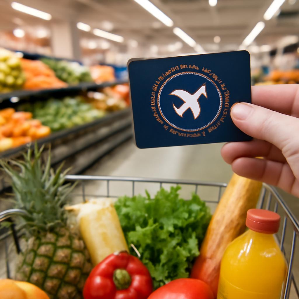 pontos para compras em supermercados parceiros