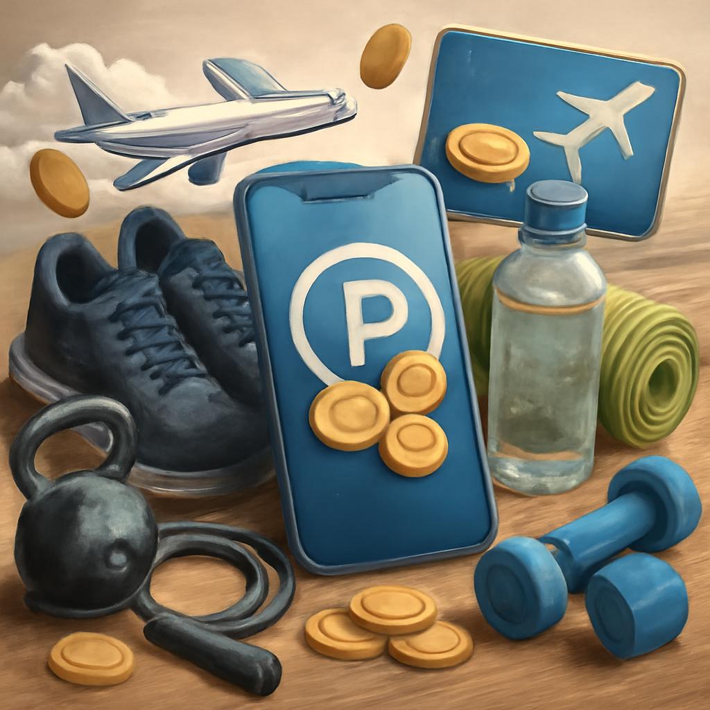pontos para desconto em assinatura de aplicativos de exercícios físicos