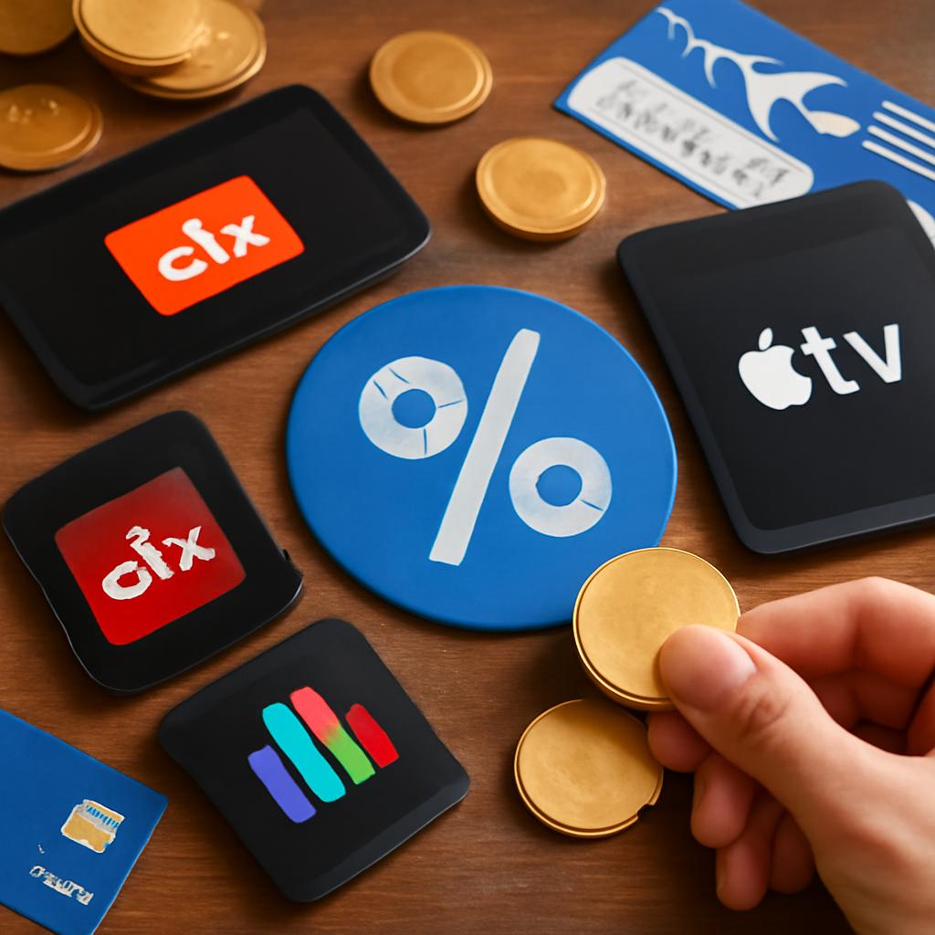 pontos para desconto em assinaturas de plataformas de streaming