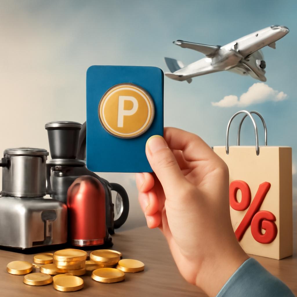 pontos para desconto em compra de utilidades domésticas